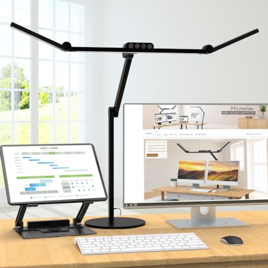 Home Office Desk - Architect Desk Lamp with Atmosphere Lighting,