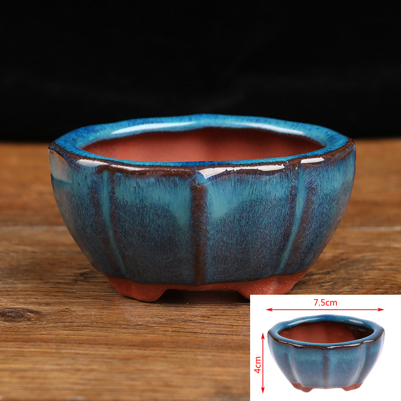 Plant Desk Mini - 1pcs Bonsai Mini Ceramic Flowerpot Succulent