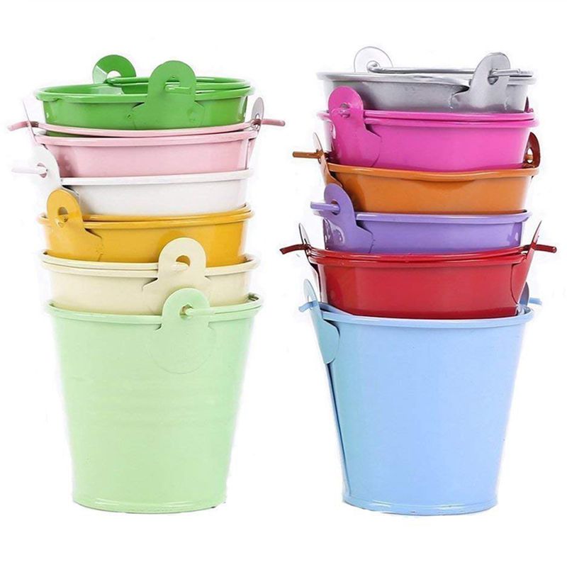 Plant Desk Mini - 12pcs Planter for Flowers Mini Buckets