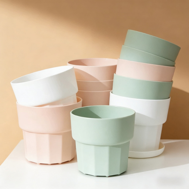 Plant Desk Mini - Thickened Shatterproof Plastic Resin Flower Pot