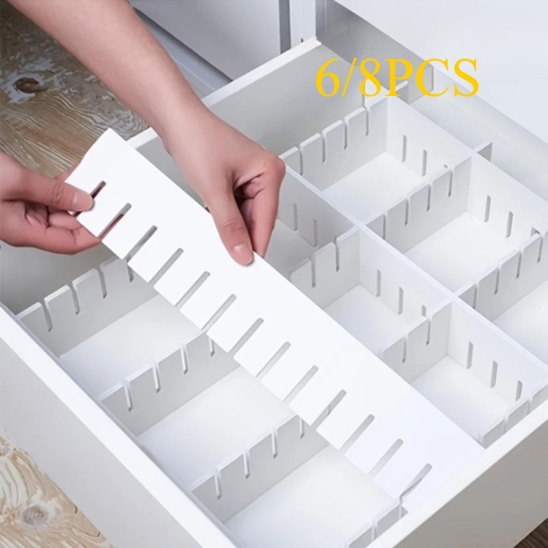Home Office Desk With Drawers - Thick Plastic Drawer Divider Grid Cuttable