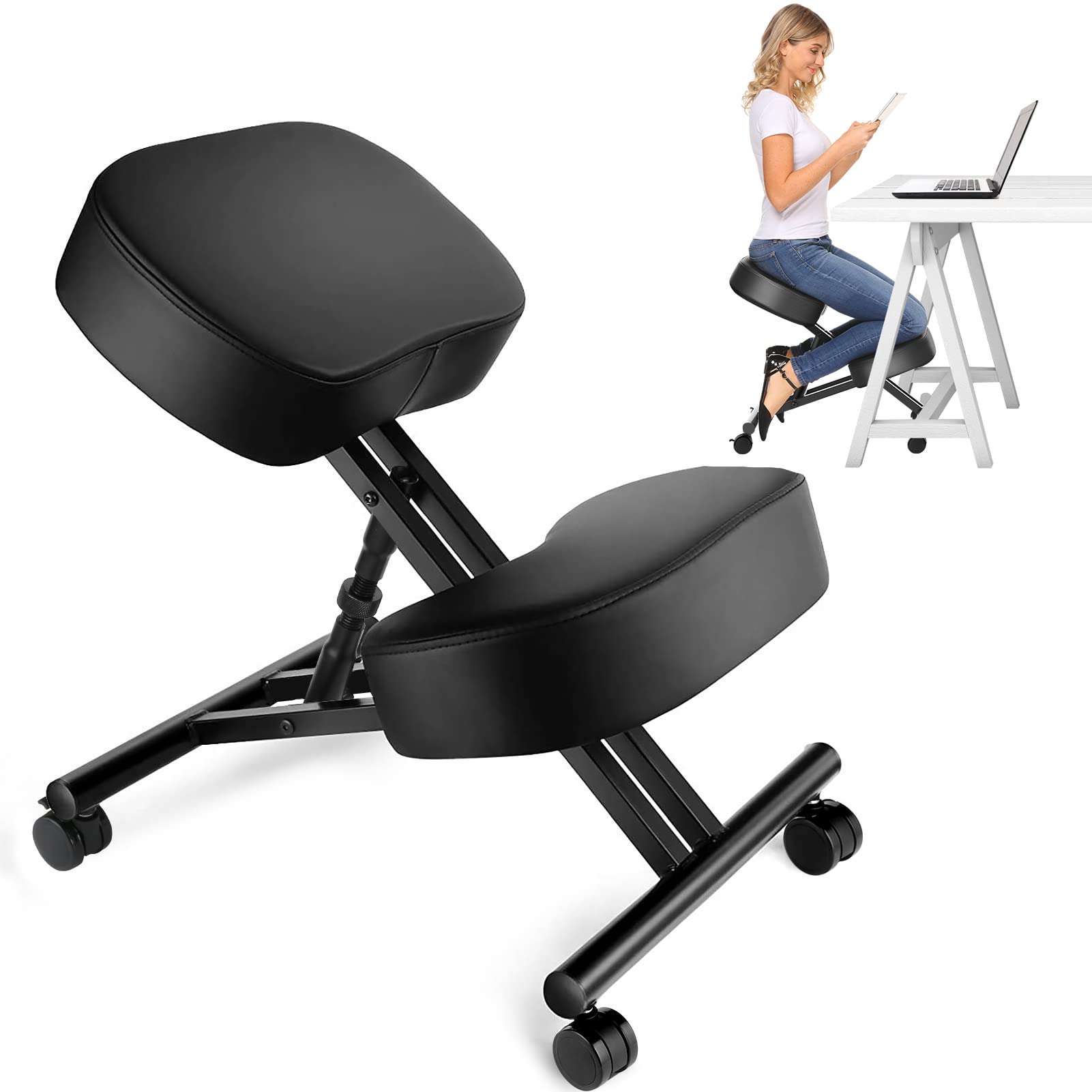 Home Office Furniture - Kneeling Chair Ergonomic for Office, Adjustable