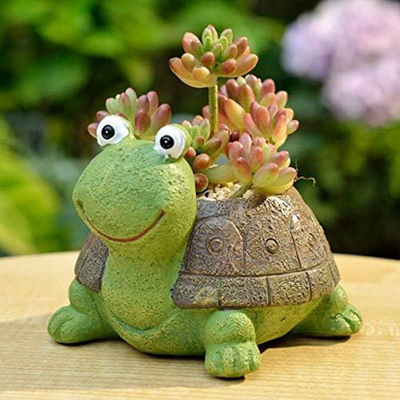 Plant Desk Mini - Cute Turtle Planter Succulent Bonsai Cactus