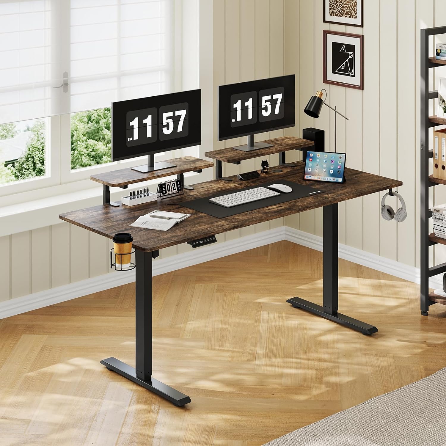 Standing Desk Electric - 63 x 24 Inches Electric Standing