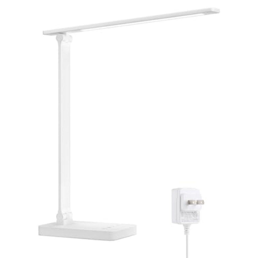 Home Office Desk - LED Desk Lamp, Metal Desk Light