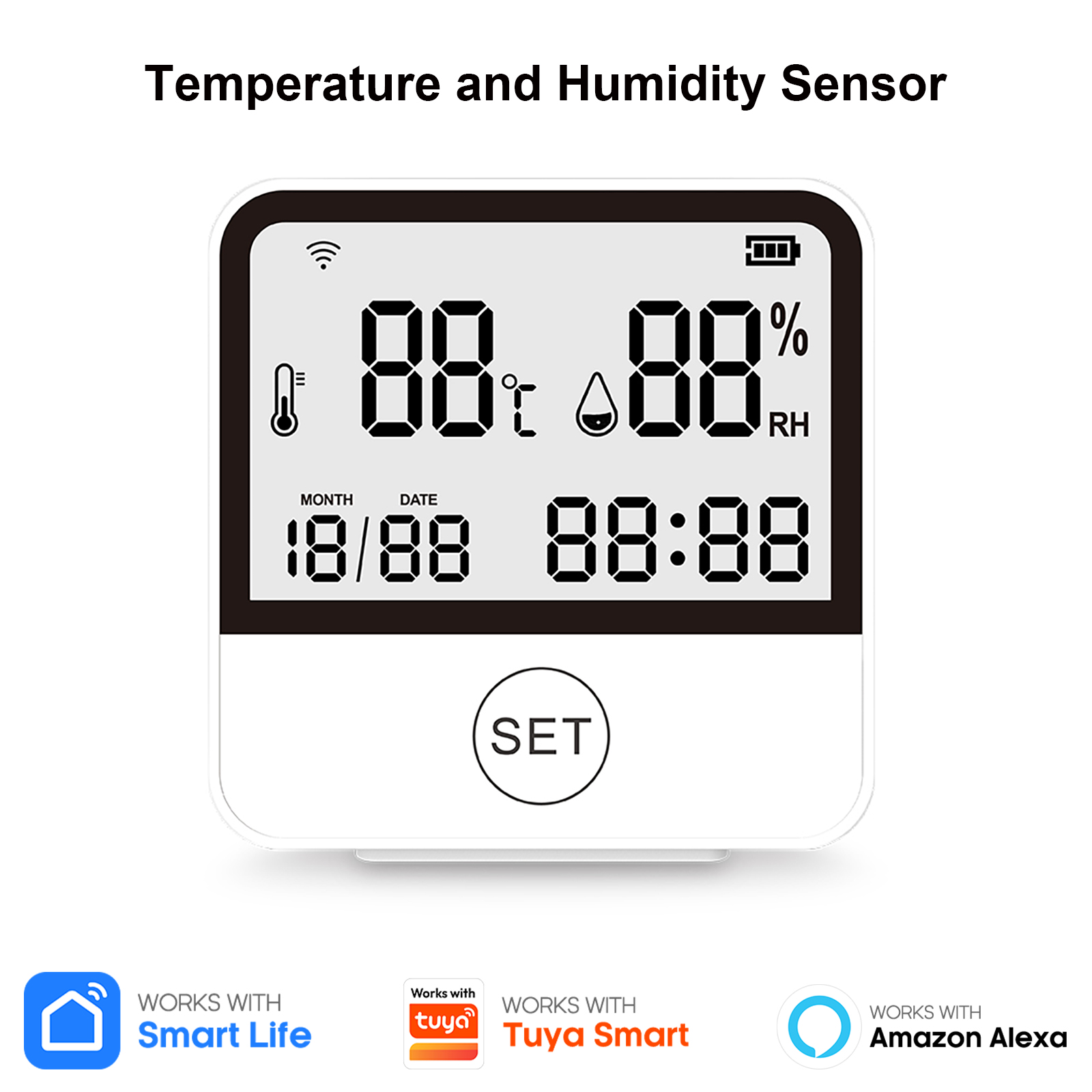 Home Office Of Amazon - Tuya WiFi Temperature Humidity Sensor Smart