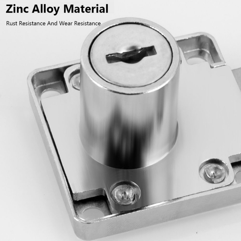 Home Office Desk With Drawers - Zinc Alloy Burglarproof Lock with 2