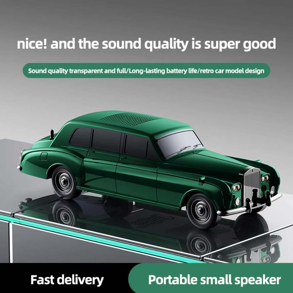 Home Office Of Amazon - Vintage Style Classic Car Bluetooth Speaker