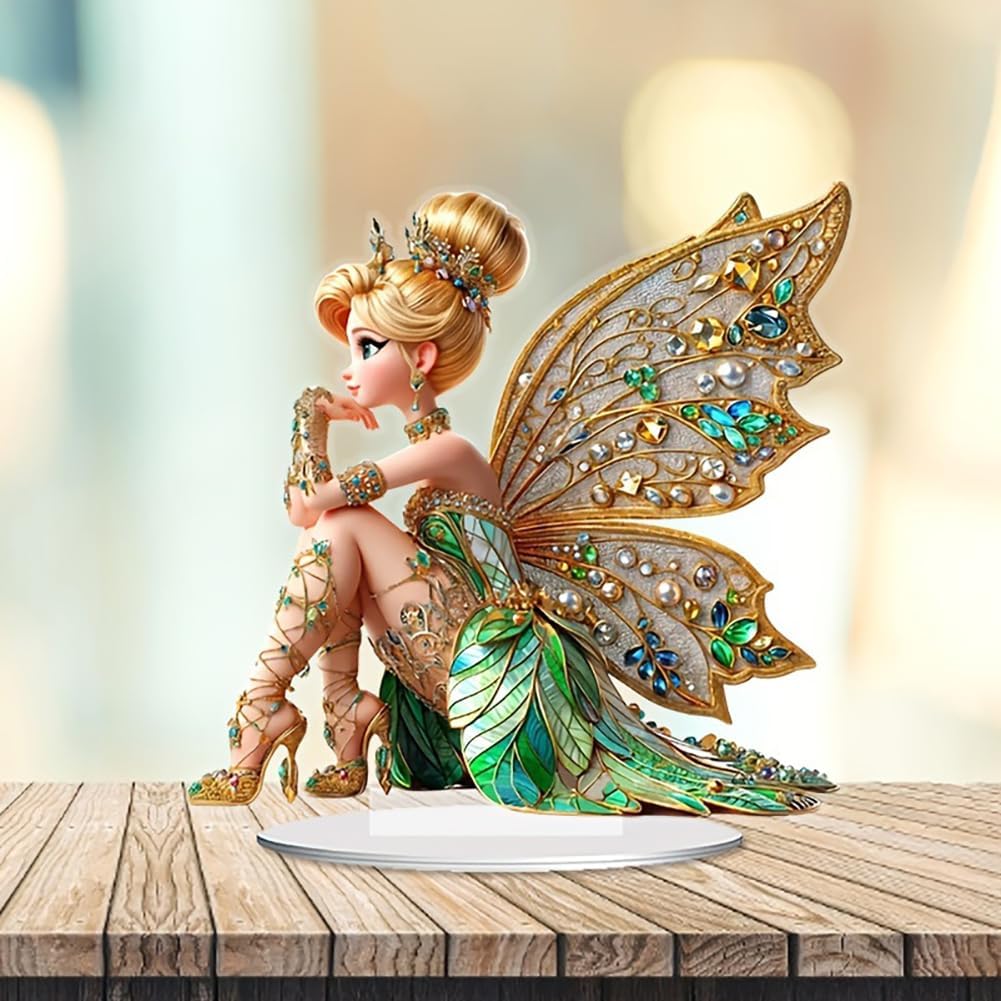 Plant Desk Mini - Mini Table Flower Fairy Statue Figurine