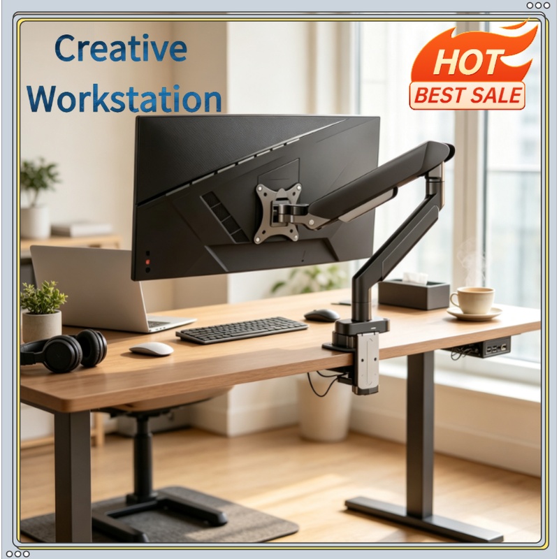Monitor Riser Stand - Single Monitor Mount Bracket for 14″–32″