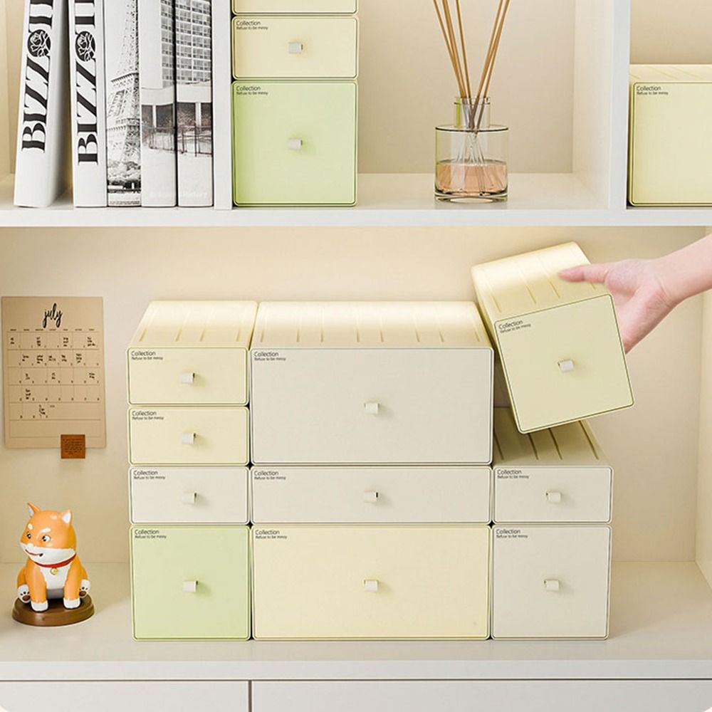 Home Office Desk With Drawers - Colorful Desktop Stackable Organizer Drawer Office