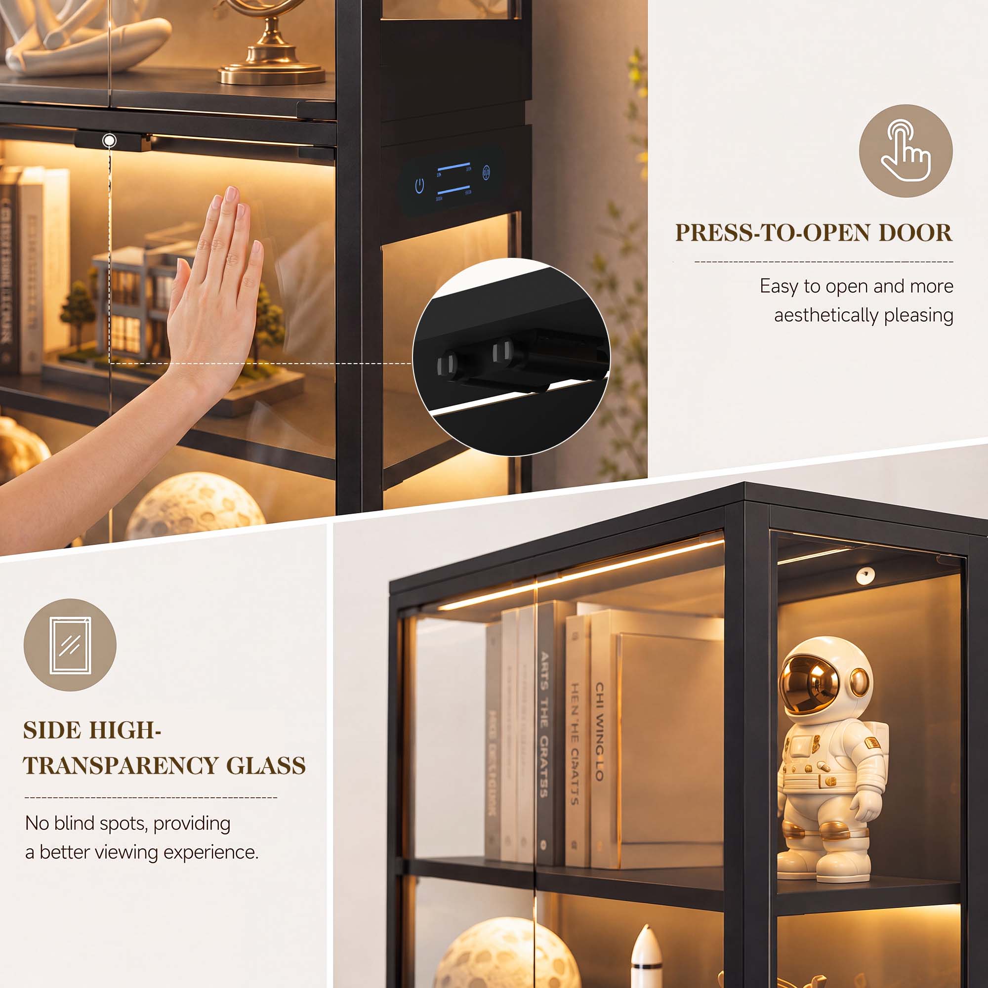 TCGBKAF 5‑Tier Display Cabinet - Home Office Furniture recension och pris