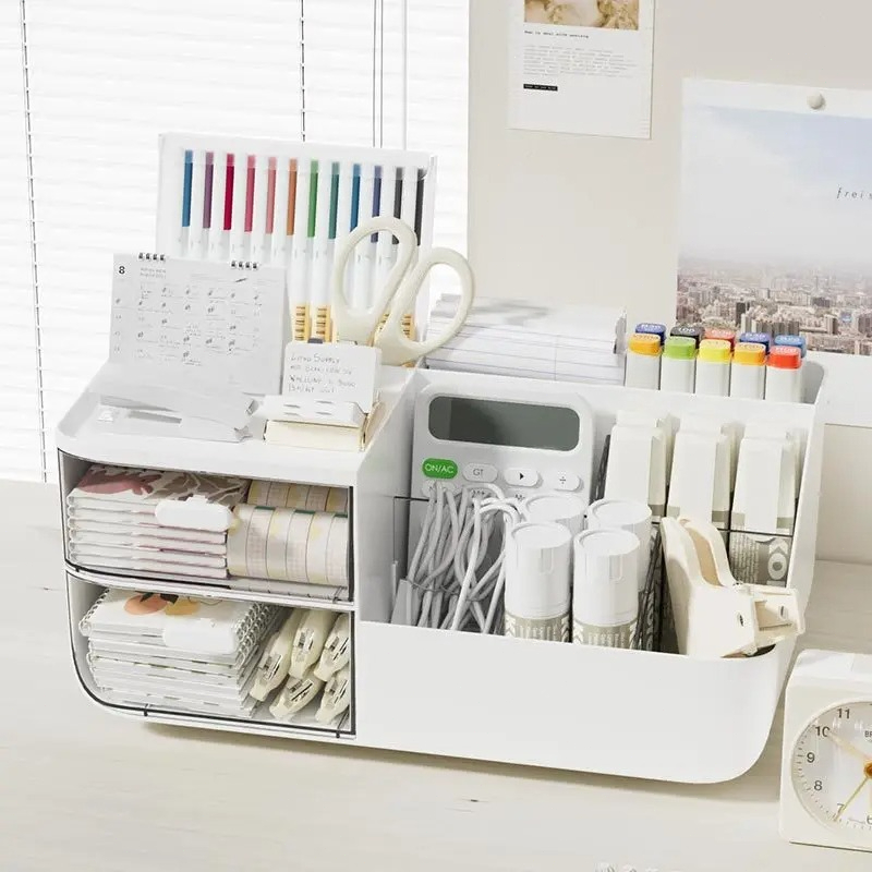 Large Capacity Multifunctional - Home Office Desk With Drawers recension och pris