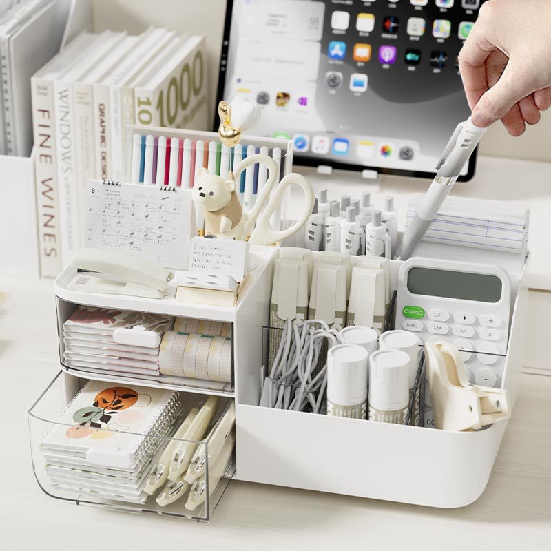Large Capacity Multifunctional - Home Office Desk With Drawers recension och pris