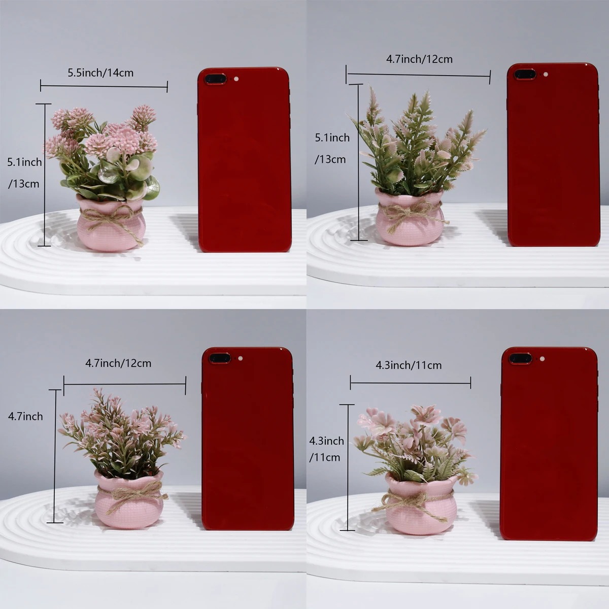 Mini Artificial Pink Series Fl - Plant Desk Mini recension och pris