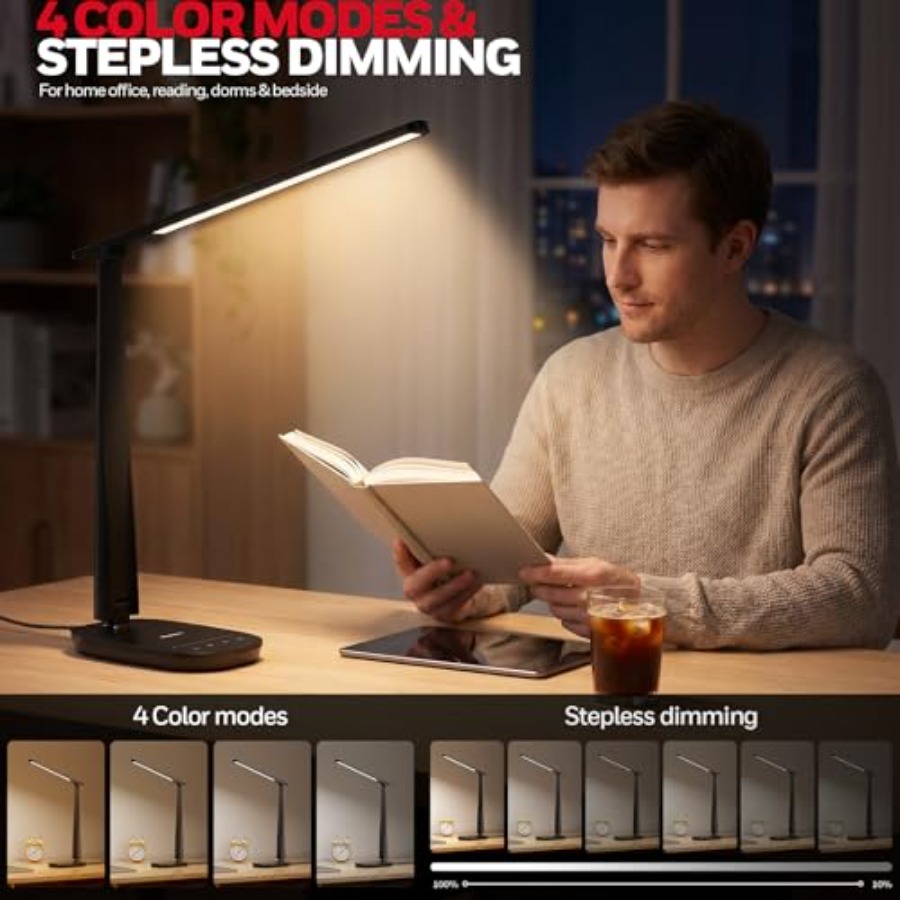 LED Desk Lamp for Home Office, - Home Office Desk recension och pris