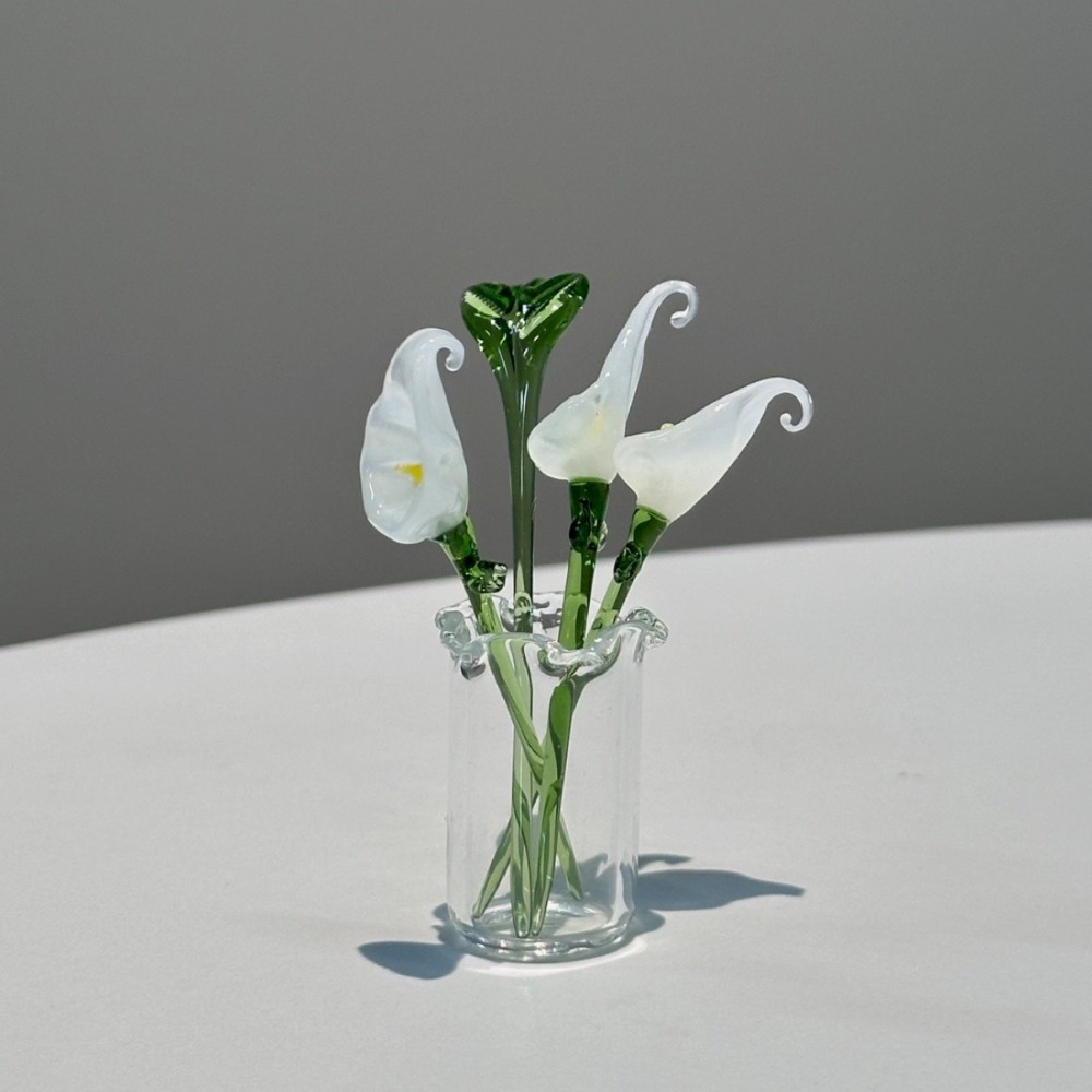 1 PC Handmade Glass Floral Bou - Plant Desk Mini recension och pris