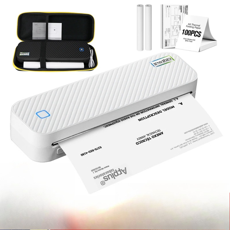 Portable A4 Thermal Printer Bl - Home Office Travel Document recension och pris
