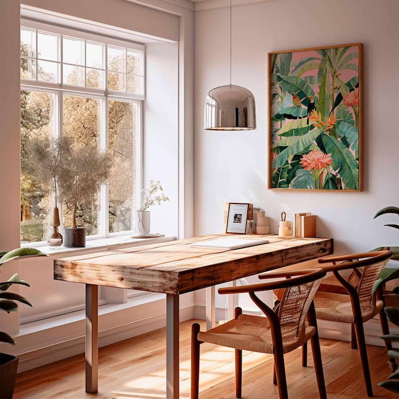 1pc Retro Tropical Canvas Post - Home Office Furniture recension och pris