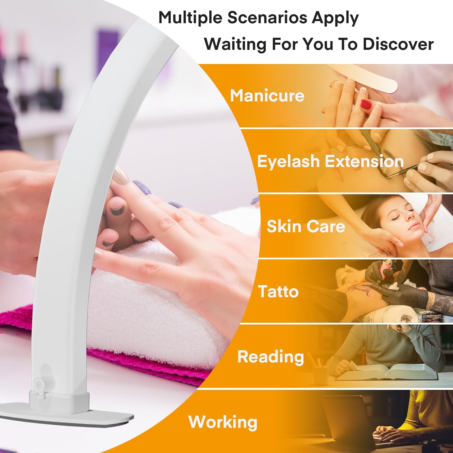 Half Moon LED Light for Nail T - Standing Desk Electric recension och pris