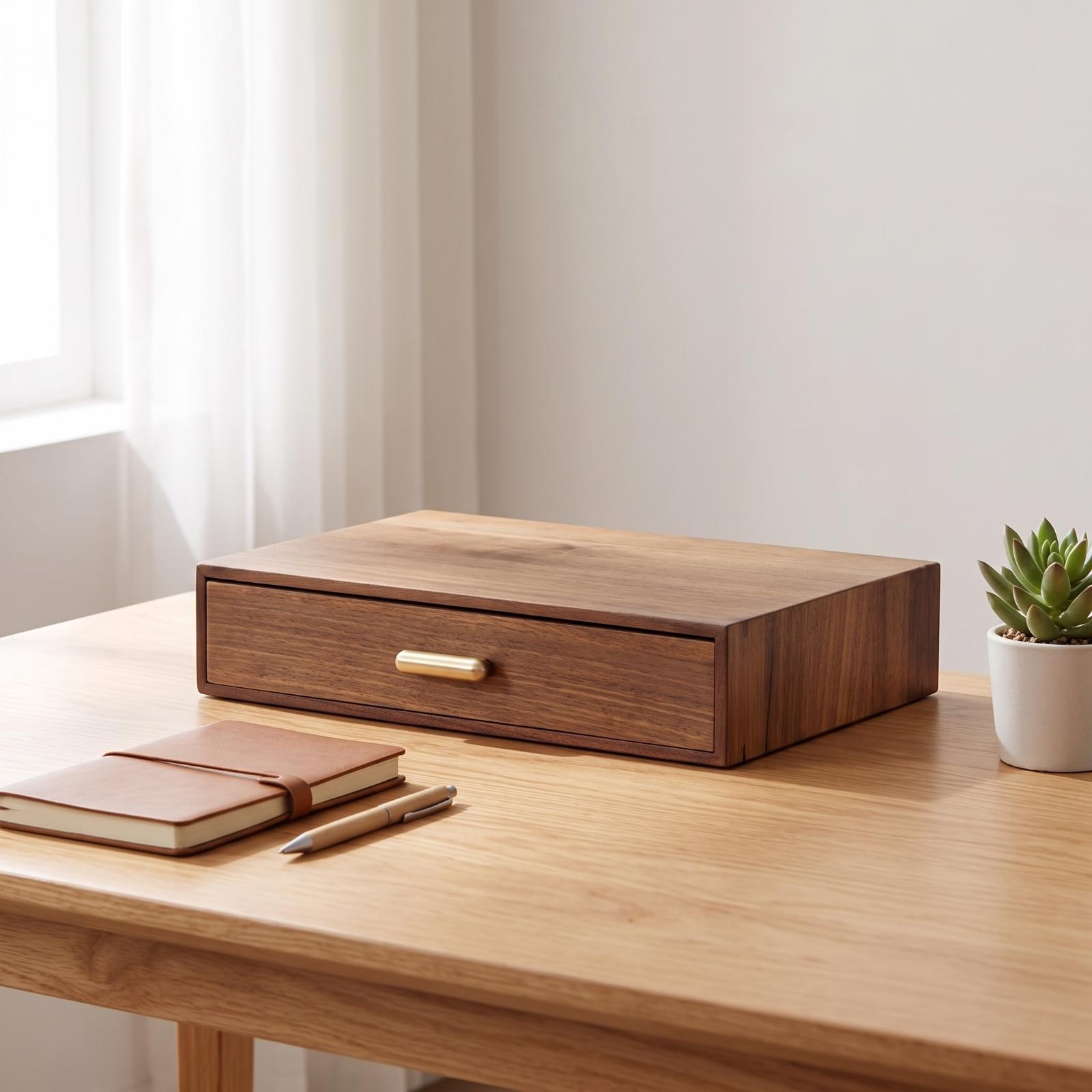 Wooden Desktop Storage Drawer  - Home Office Desk With Drawers recension och pris