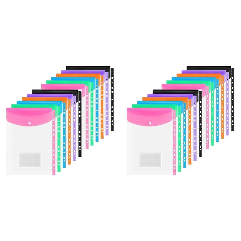 ABRI-A4 Plastic Wallets, 24 Pa - Home Office Travel Document recension och pris
