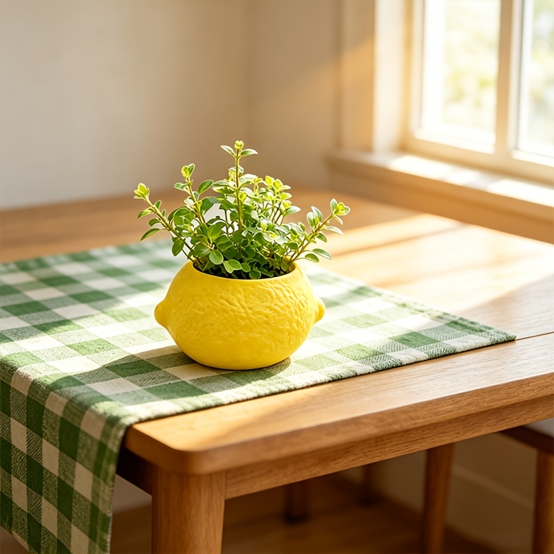 Lemon Shape Decorative Planter - Plant Desk Mini recension och pris