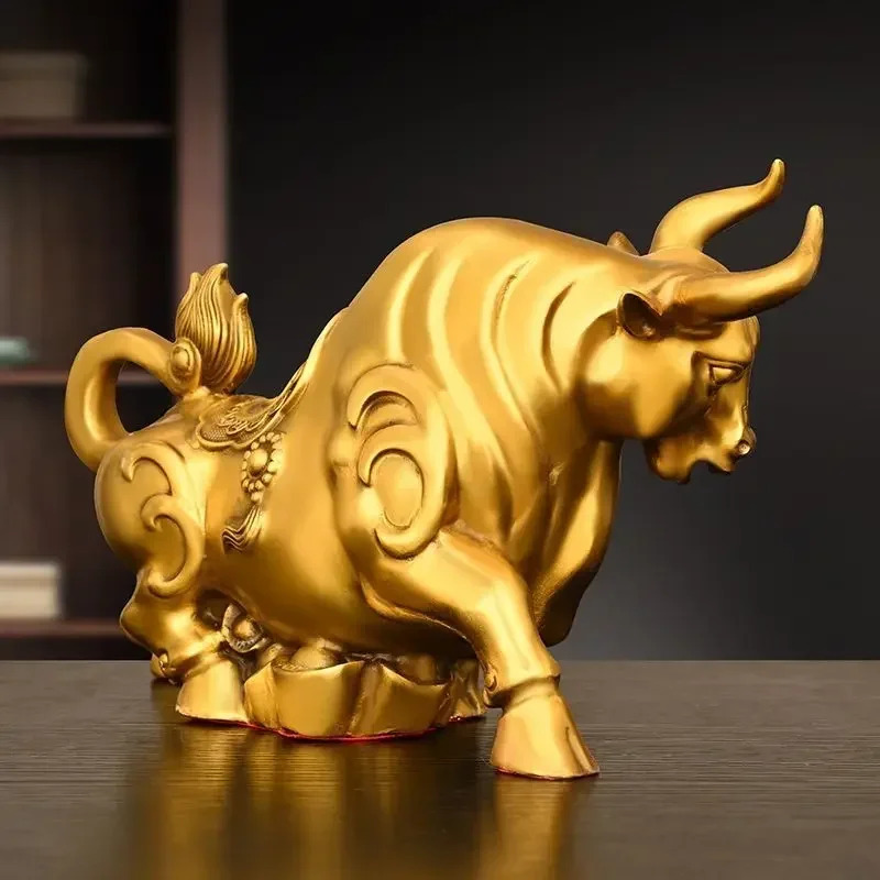 Feng Shui Copper Cow Ornament, - Home Office Marketing recension och pris