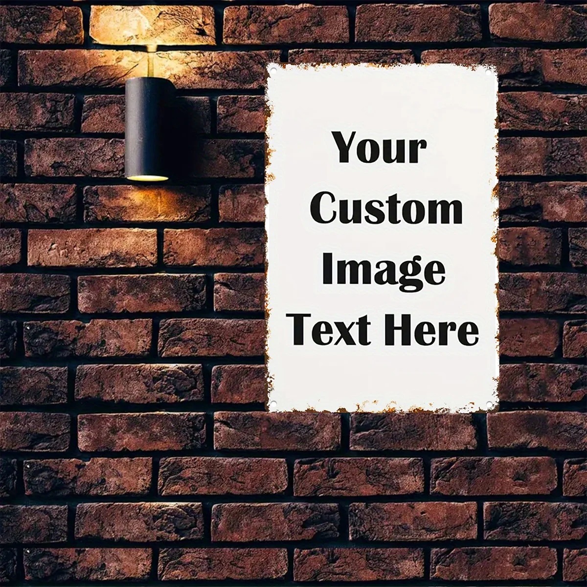 Custom Photo & Text Tin Sign - - Home Office Ideas recension och pris