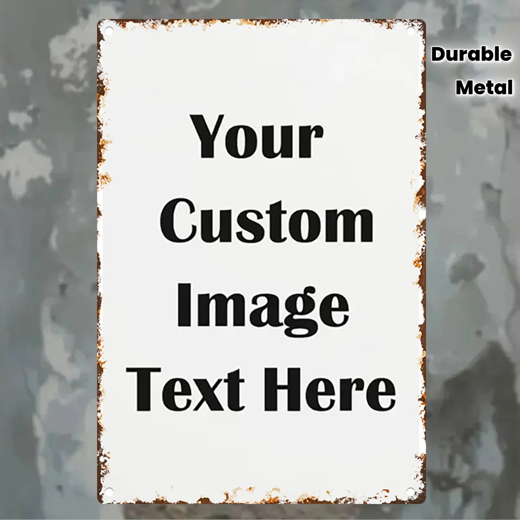 Custom Photo & Text Tin Sign - - Home Office Ideas recension och pris