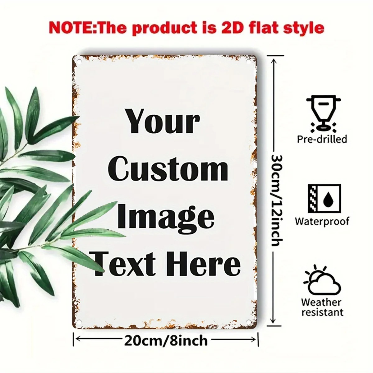 Custom Photo & Text Tin Sign - - Home Office Ideas recension och pris