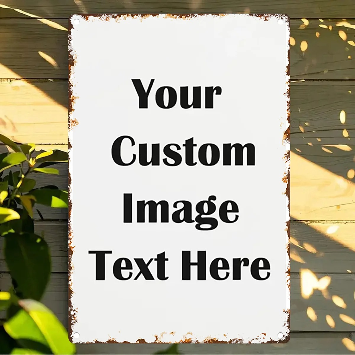 Custom Photo & Text Tin Sign - - Home Office Ideas recension och pris