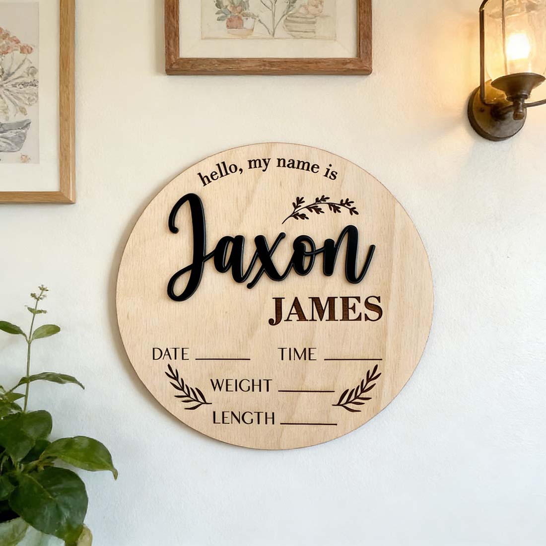 1Pc Custom Baby Announcement S - Home Office Ideas recension och pris