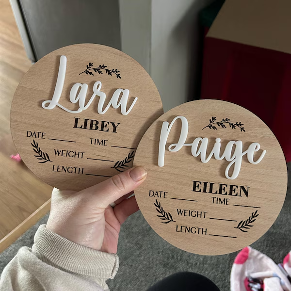 1Pc Custom Baby Announcement S - Home Office Ideas recension och pris