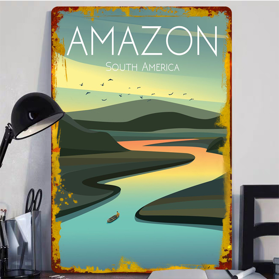 Amazon River Landscape Metal W - Home Office Of Amazon recension och pris