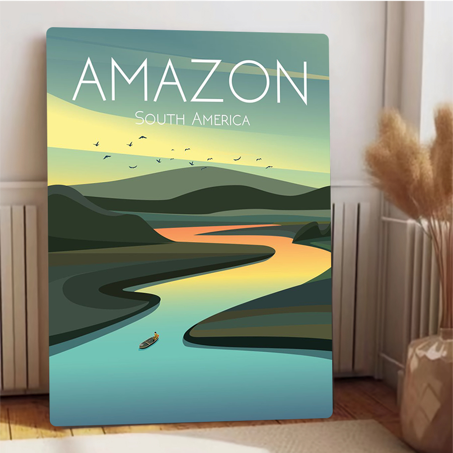 Amazon River Landscape Metal W - Home Office Of Amazon recension och pris