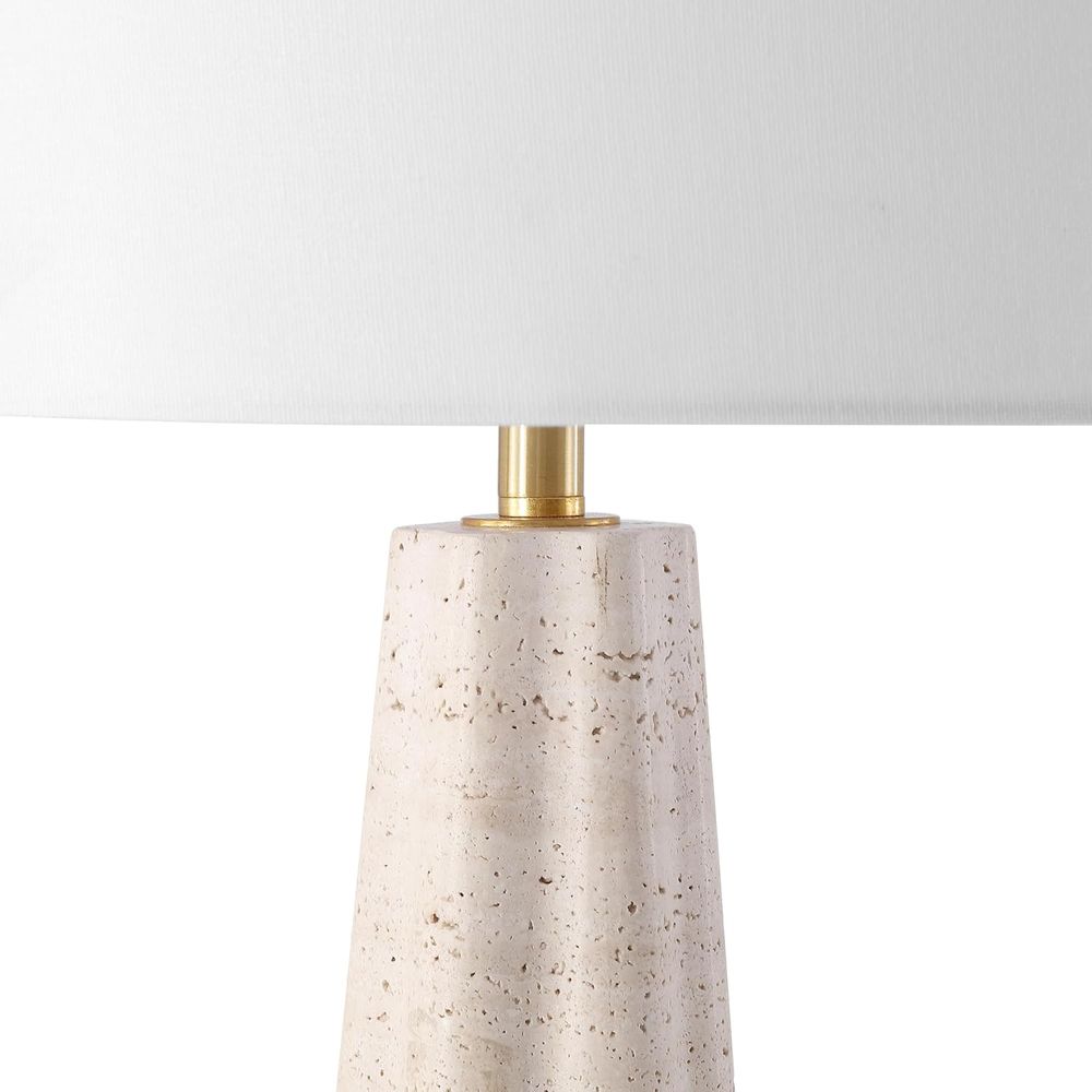 25-inch Travertine/White Table - Home Office Desk recension och pris