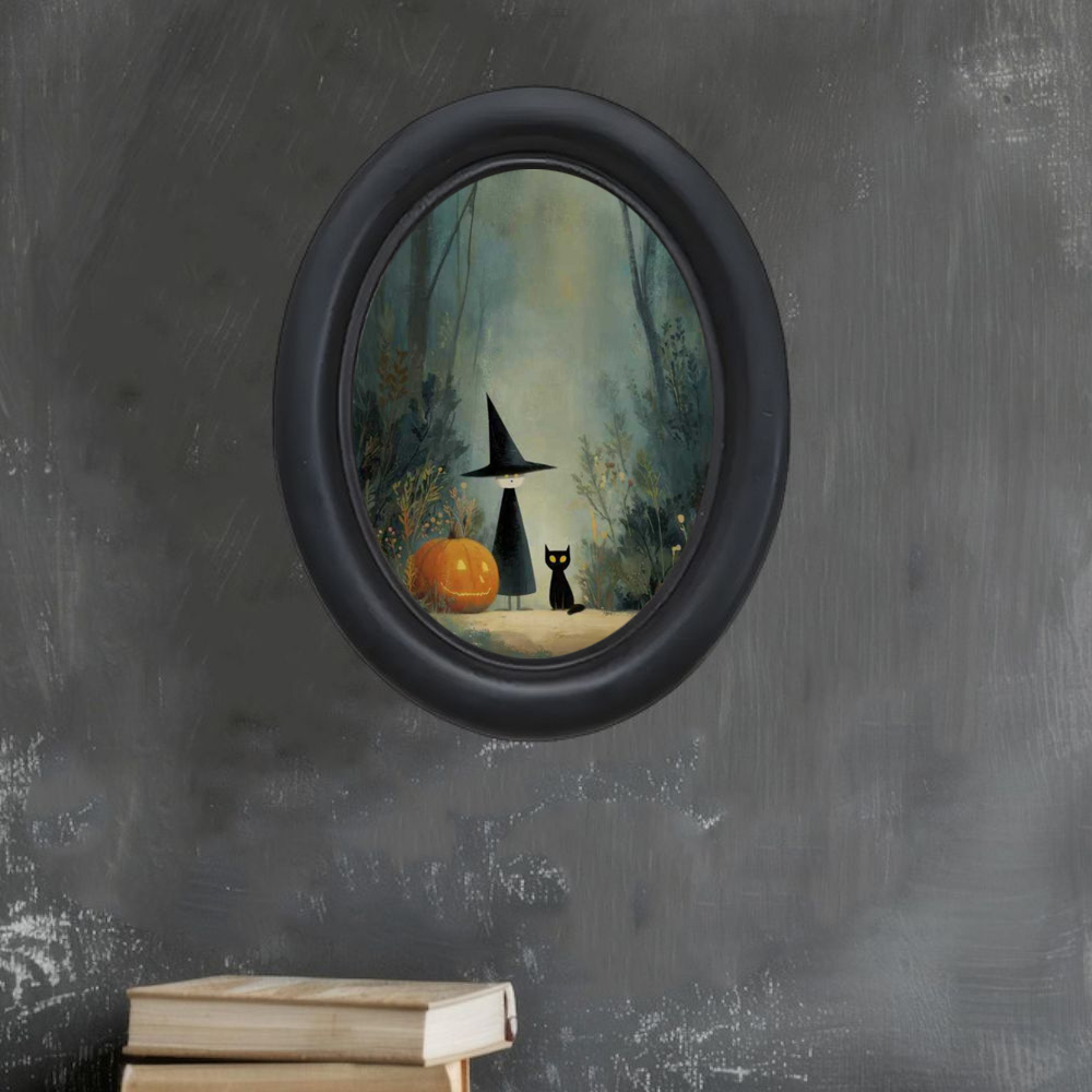 A 3D Vintage Halloween Witch a - Home Office Furniture recension och pris