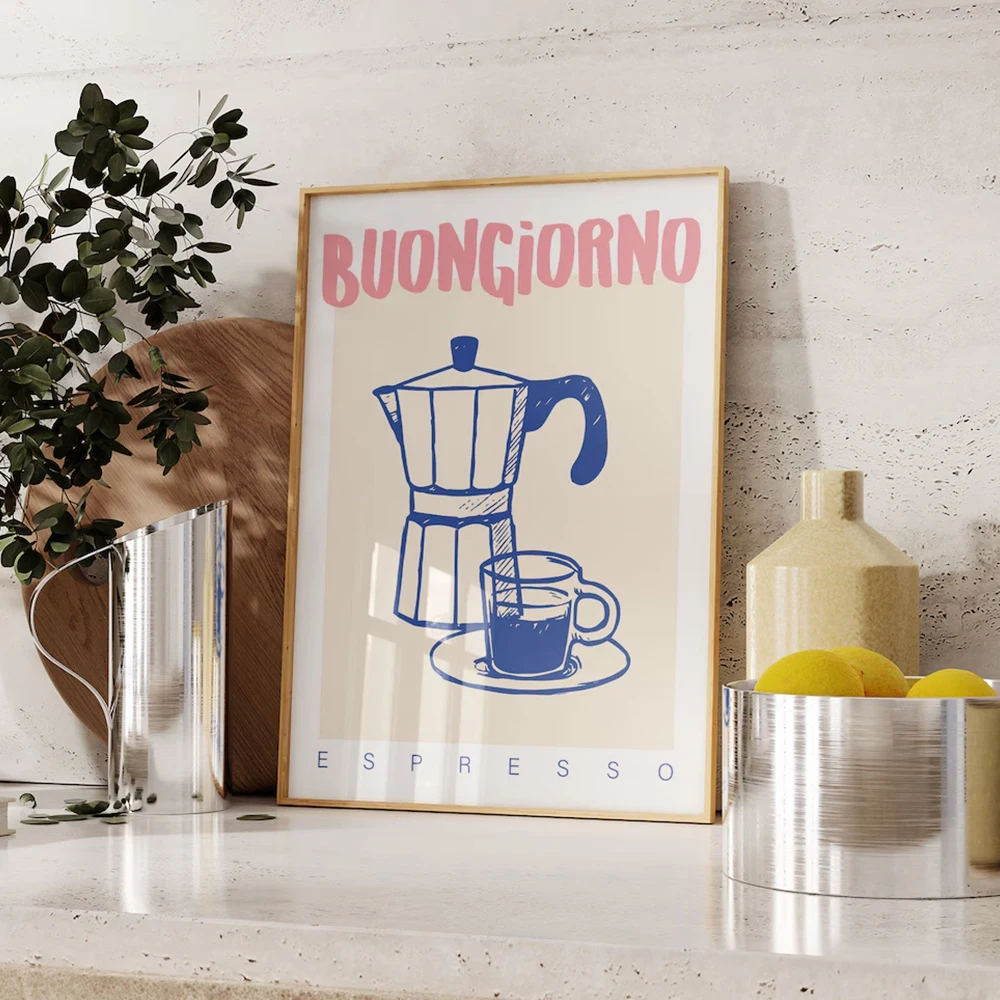 Modern Coffee Espresso Wall Ar - Home Office Ideas recension och pris