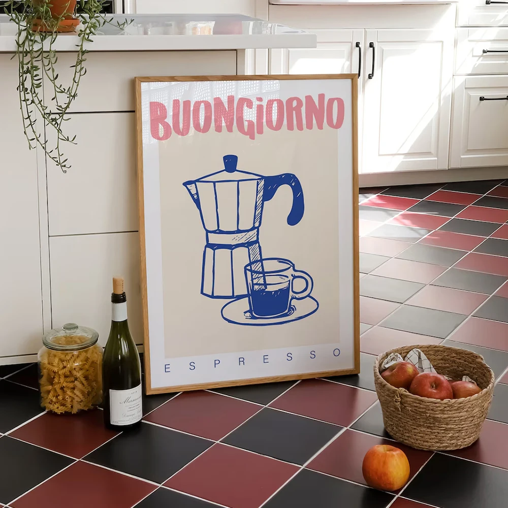 Modern Coffee Espresso Wall Ar - Home Office Ideas recension och pris