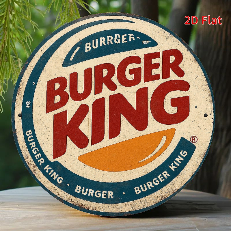 Burger King Retro wooden logo  - Home Office Logo recension och pris