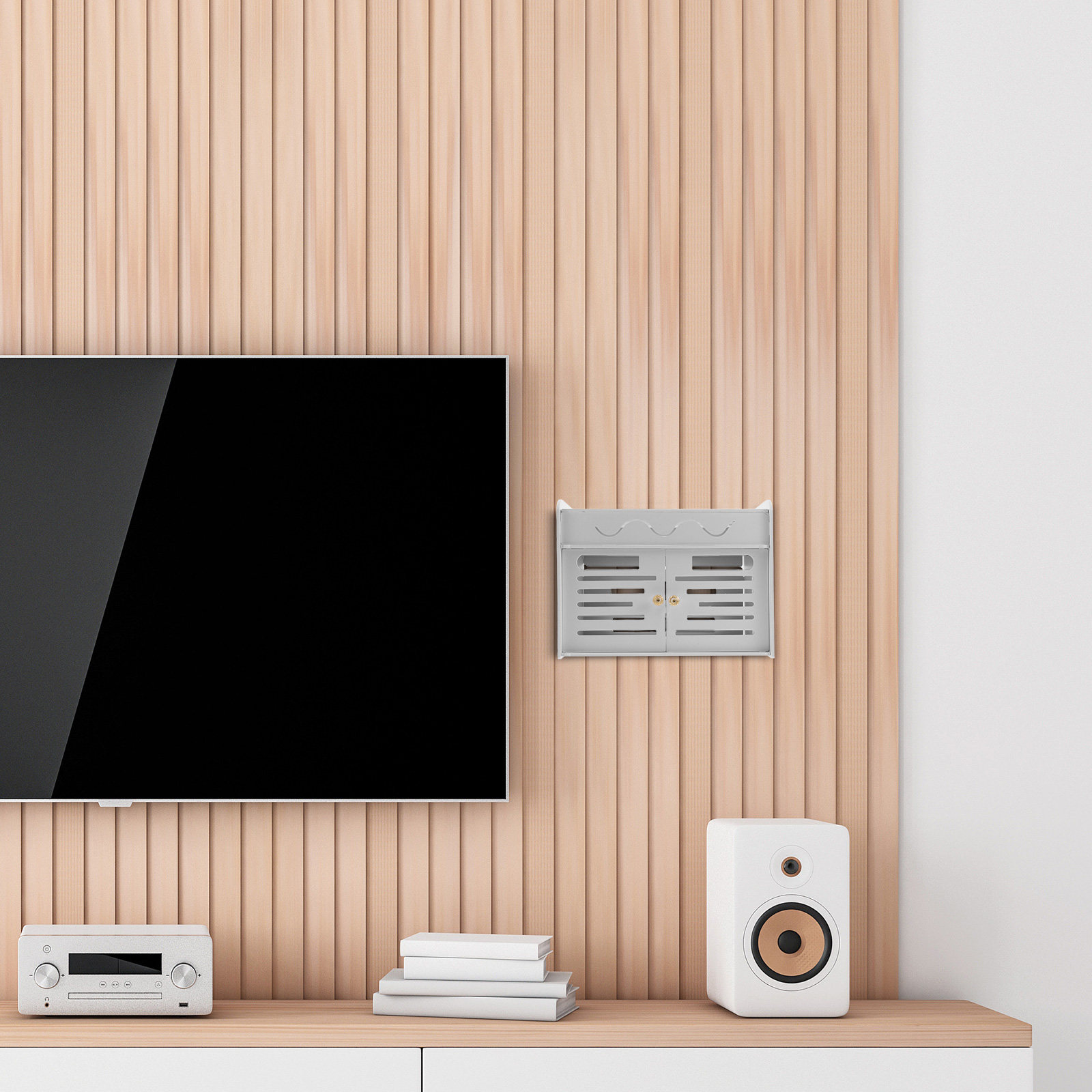 3-Layer WiFi Router Storage Bo - Cable Management Box recension och pris