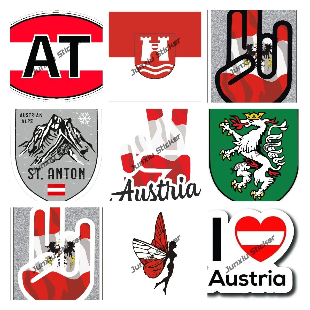 Creative Austria Flag Car Deca - Home Office Logo recension och pris