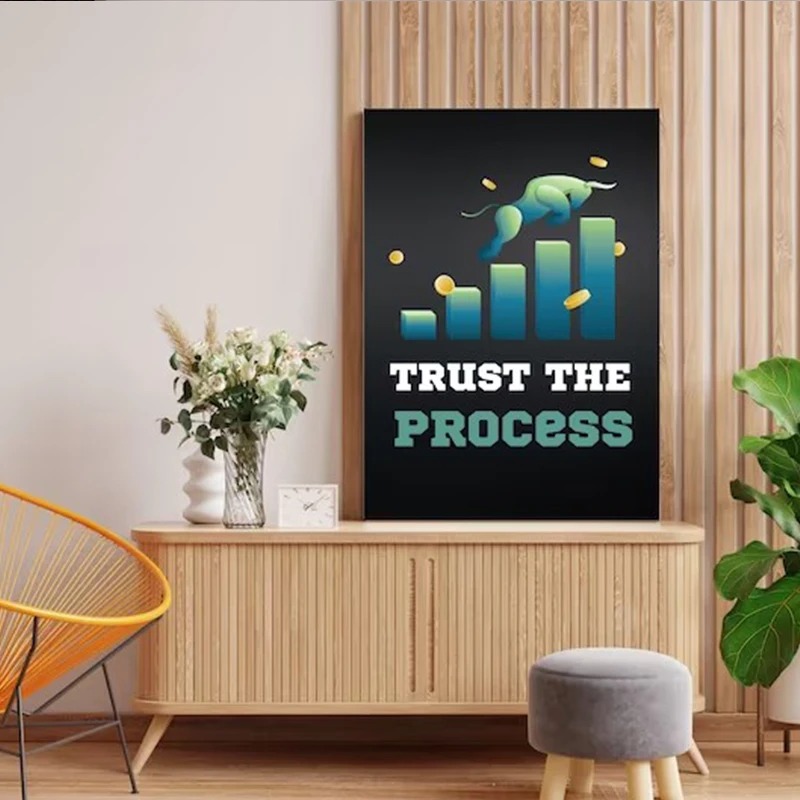 Neon Bulls&Bears Stock Market  - Home Office Marketing recension och pris