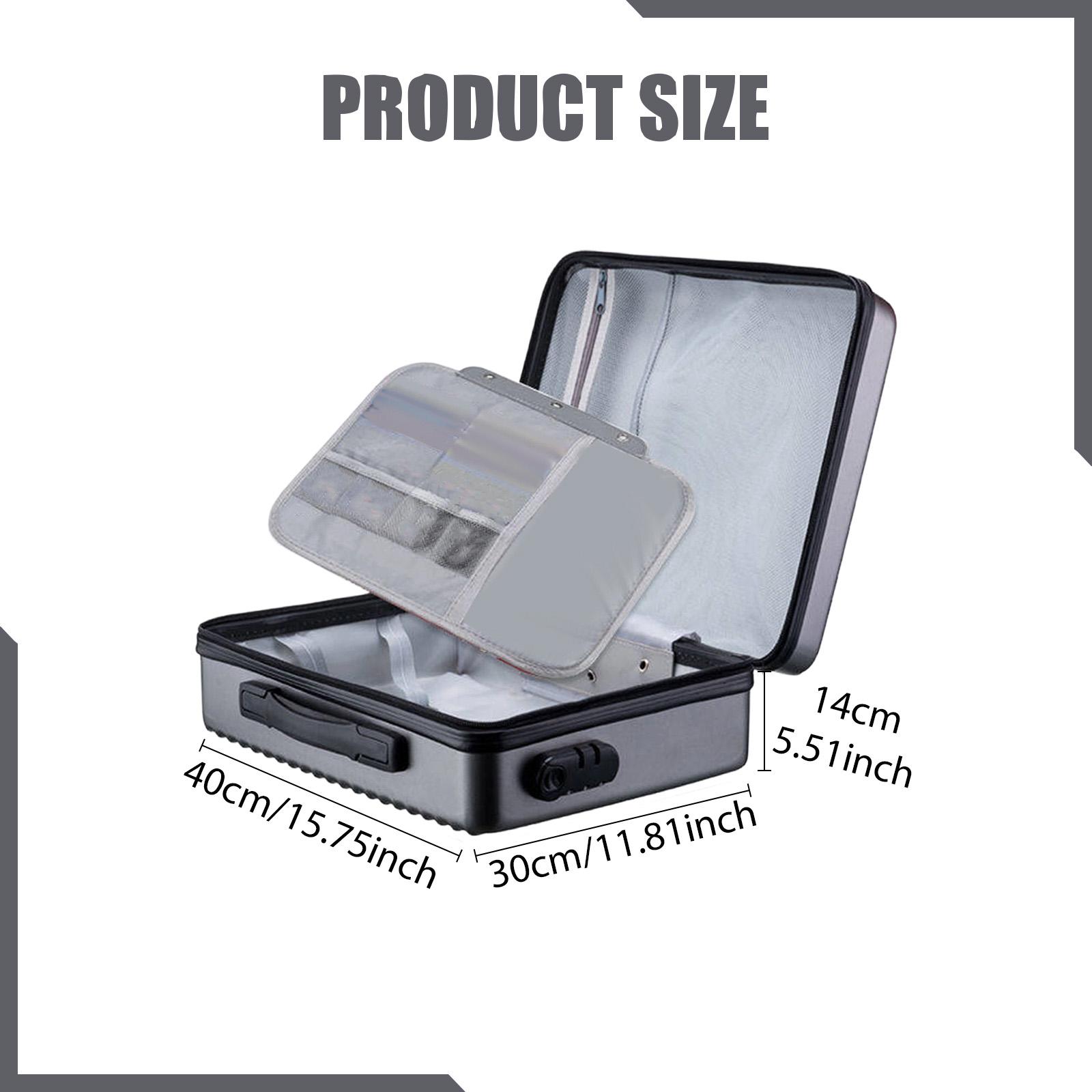 Fireproof Document Box Briefca - Home Office Travel Document recension och pris