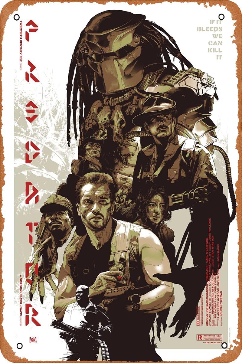 PREDATOR (1987) movie poster,  - Home Office Logo recension och pris