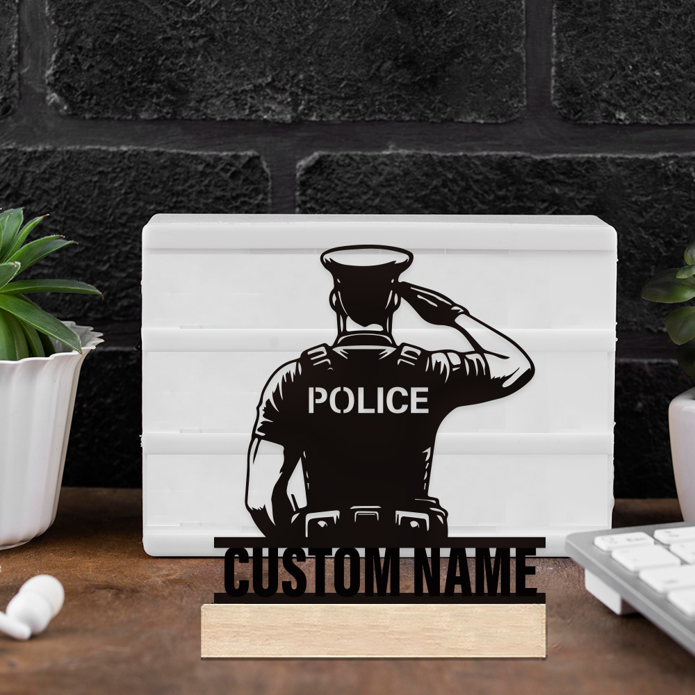 Personalized Metal Police Badg - Home Office Ideas recension och pris