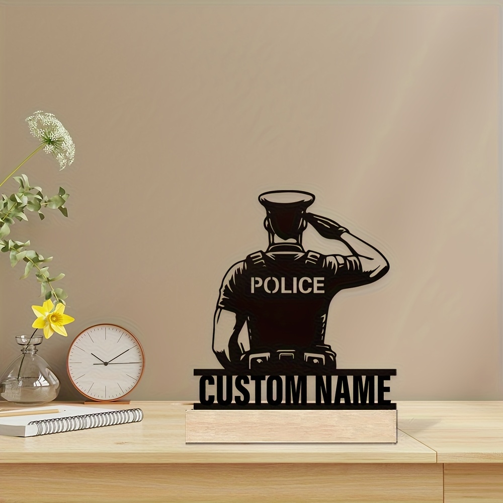 Personalized Metal Police Badg - Home Office Ideas recension och pris
