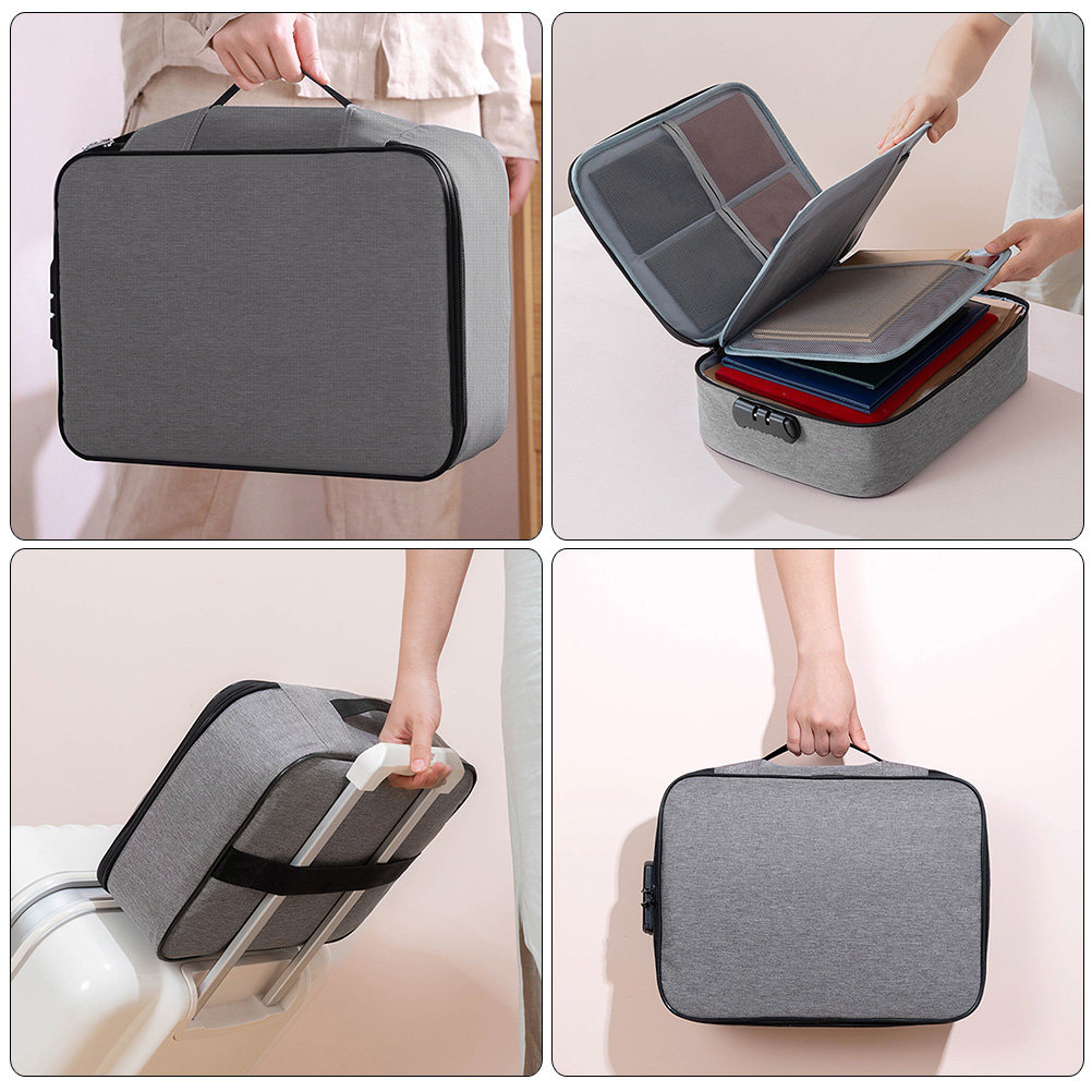 Portable Document Lock Box wit - Home Office Travel Document recension och pris