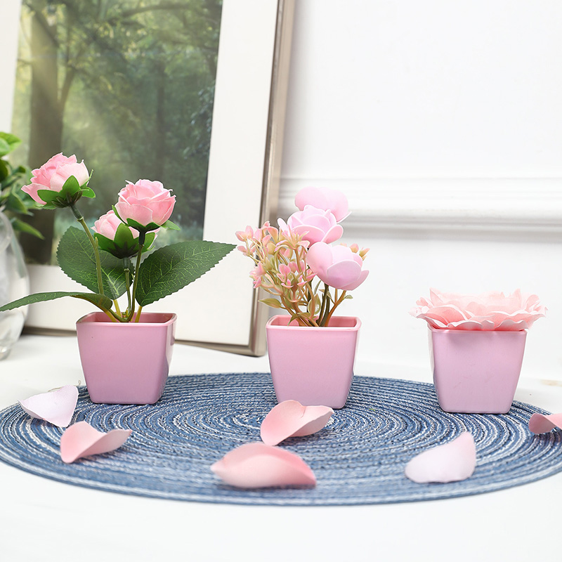 (A set of 3PCS) Simulated Mini - Plant Desk Mini recension och pris